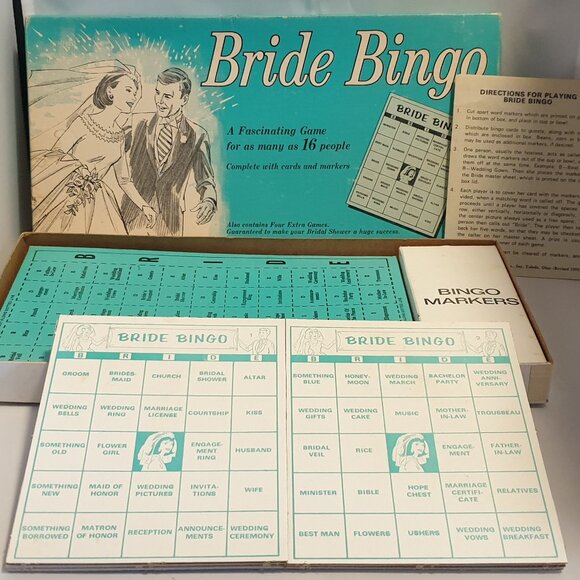 Vintage Bride Bingo Game - Picture 1 of 5